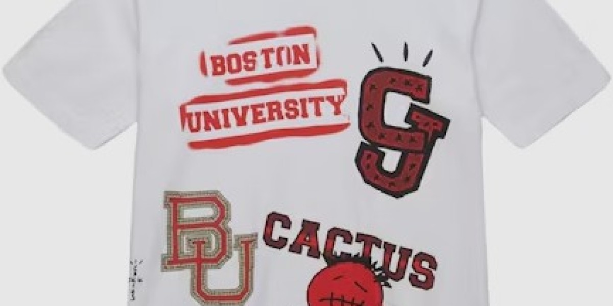 Travis Scott x Mitchell & Ness Boston University Shirt